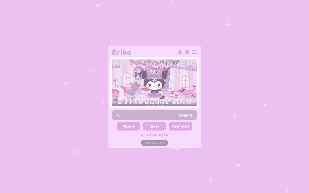Carrd profile picture for @erikas